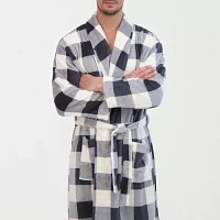 Hanes Mens Microfleece Long Sleeve Length Robe