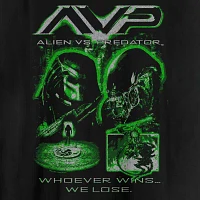 Mens Short Sleeve Alien vs Predator Graphic T-Shirt