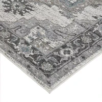 Amer Rugs Alexandria Earley Medallion Loomed Washable Indoor Rectangular Area Rug