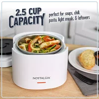 Nostalgia 20oz Portable Heated Lunchbox Slow Cooker