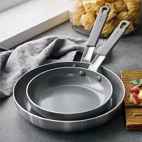 Bobby Flay Stainless Steel 2-pc. Frypan Set