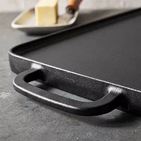 Bobby Flay Cast Iron 20X10 Double Burner Griddle