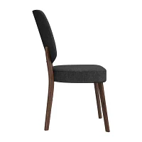 Breuer Mid-Century Modern Armless Dining Chairs Linen -Set of 2
