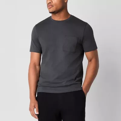 Stylus Mens Crew Neck Short Sleeve Pocket T-Shirt