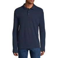 St. John's Bay Mens Long Sleeve Polo Shirt