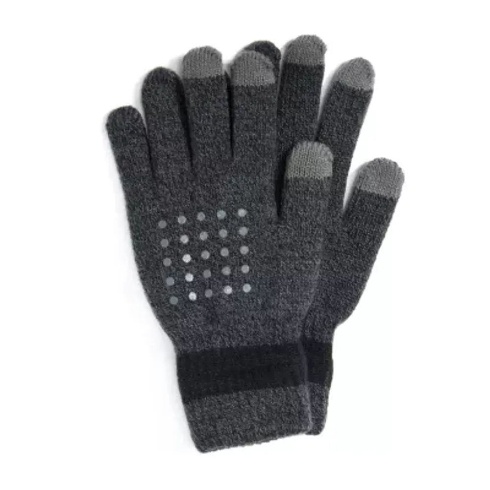 Muk Luks Womens Touchscreen Touch Screen Enabled Cold Weather Gloves