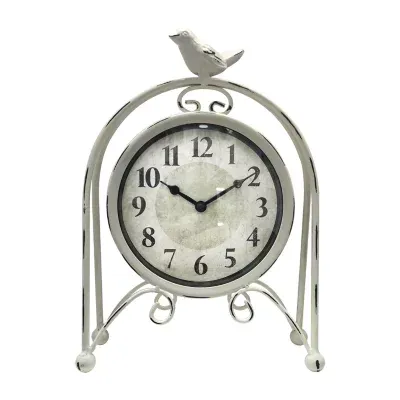 Westclox 9.5" Bird On Arch Table Clock