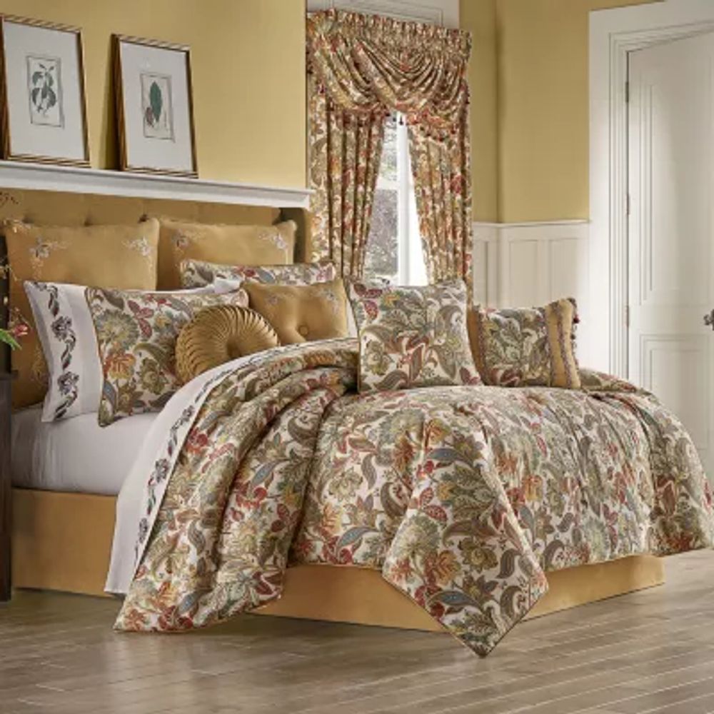 Five Queens Court August 4-pc. Floral Comforter Set