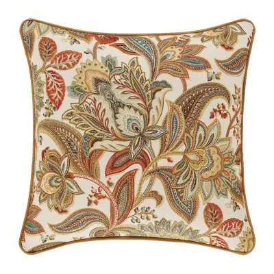 Five Queens Court August 18x18 Square Throw Pillow