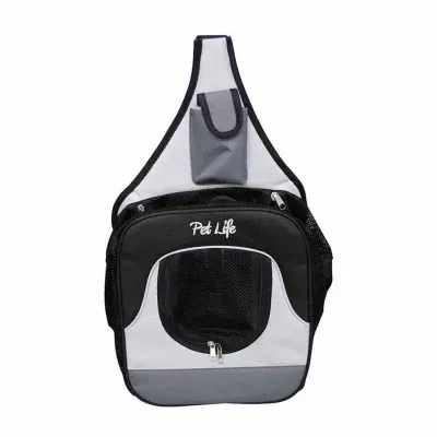 Pet Life Airline Approved Phenom-Air Collapsible Pet Carrier Black-L