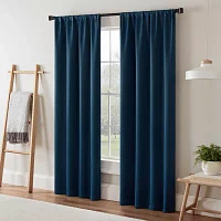 Eclipse Darrell Rod Pocket Blackout Single Curtain Panel