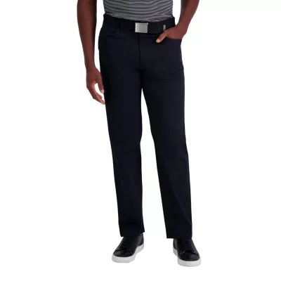 Haggar® Mens Iron Free 5 Pocket  Straight Fit Flat Front Pant