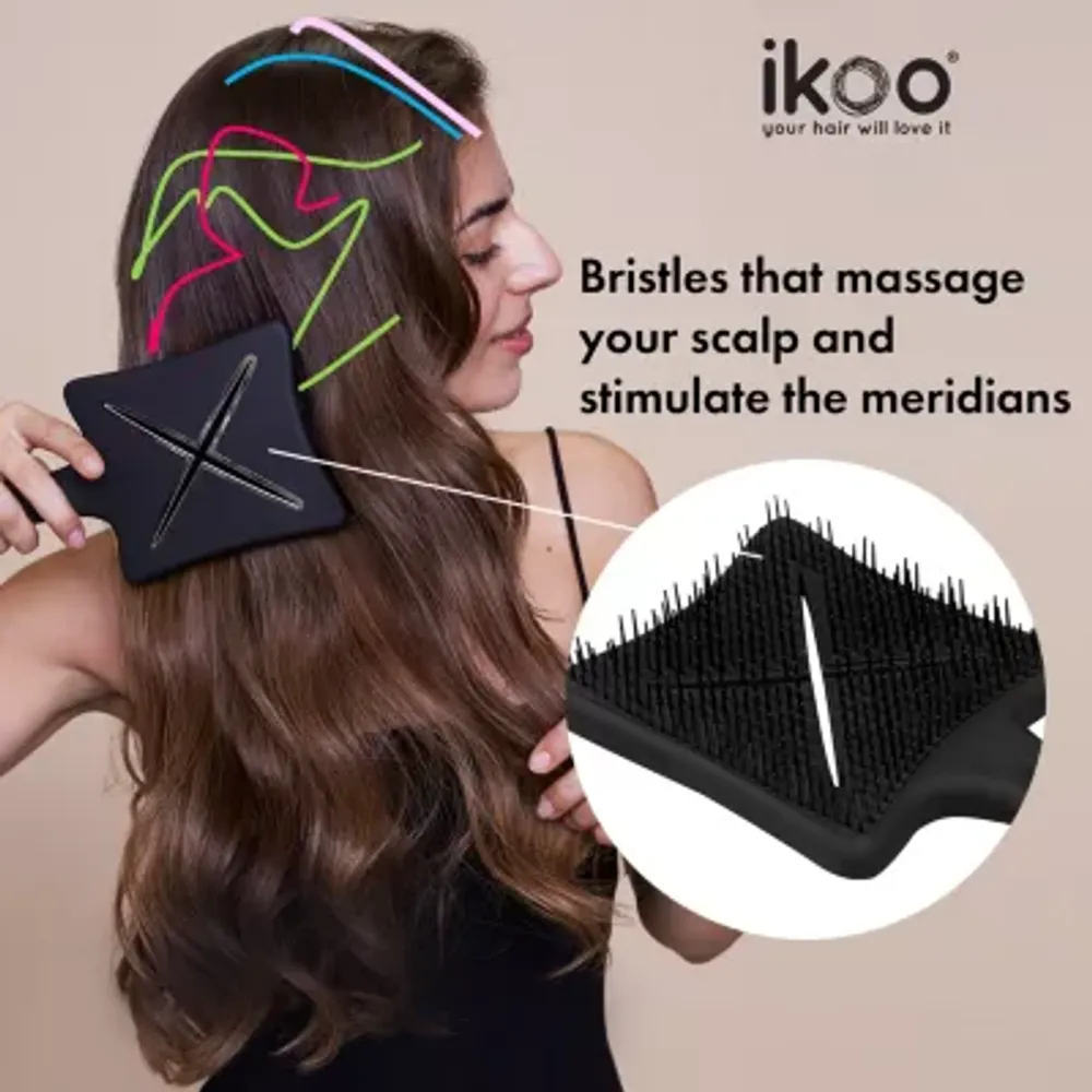 Ikoo Paddle X Pops Pink Hair Brush Brush