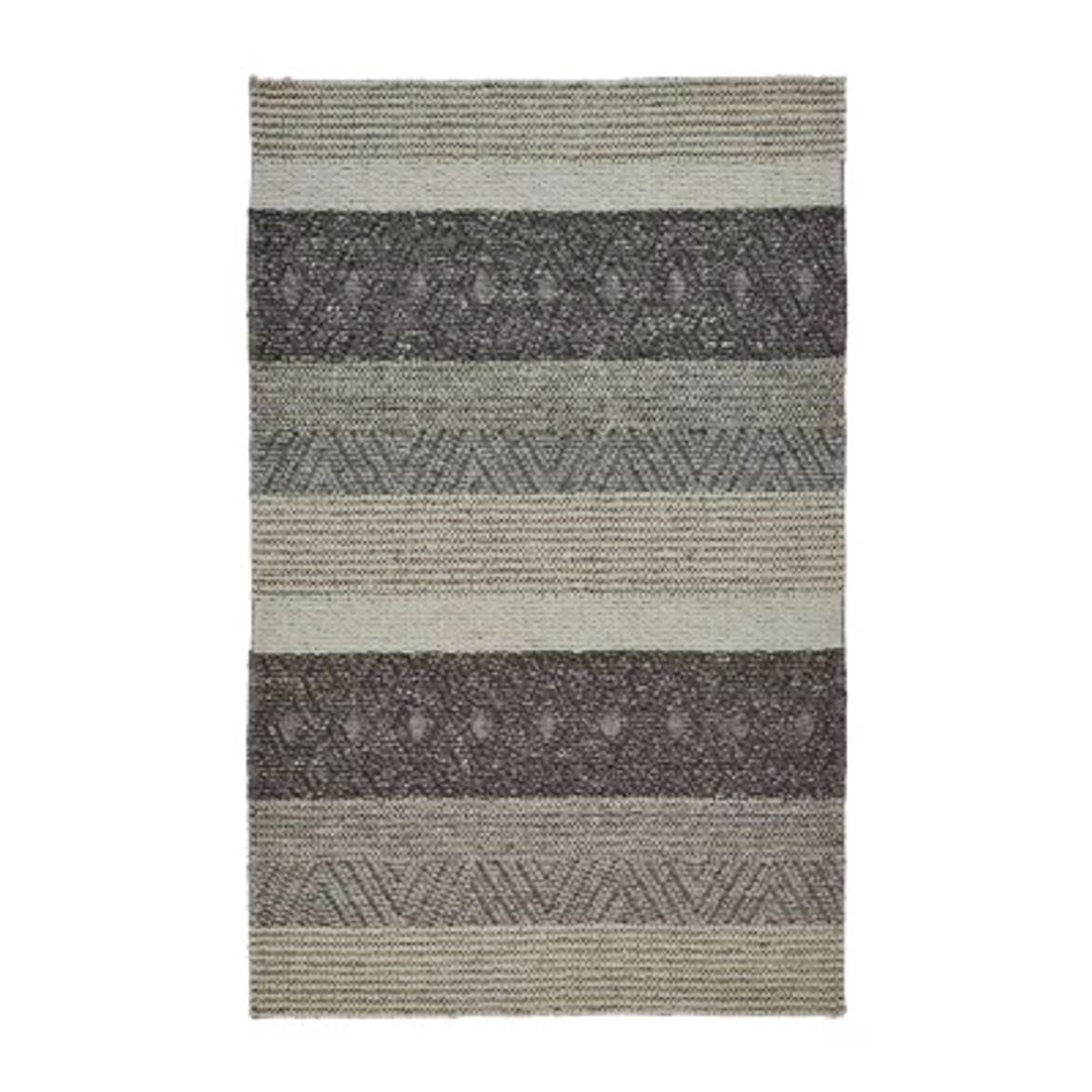 Weave And Wander Genet Solid Flatweave Indoor Rectangle Area Rugs