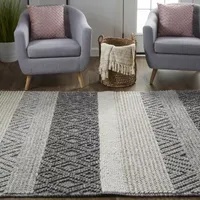 Weave And Wander Genet Solid Flatweave Indoor Rectangle Area Rugs
