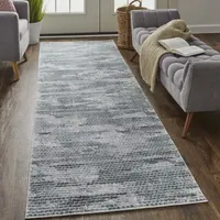 Weave And Wander Halton Dots Machine Made Indoor Rectangle Runners