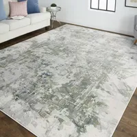 Weave And Wander Halton Abstract Machine Made Indoor Rectangle Area Rugs