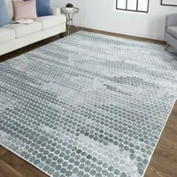 Weave And Wander Halton Dots Machine Made Indoor Rectangle Area Rugs