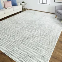 Weave And Wander Halton Stripe Machine Made Indoor Rectangle Area Rugs