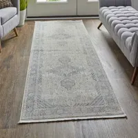 Weave And Wander Gilford Medallion Machine Made Indoor Rectangle Runners