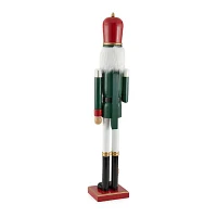 North Pole Trading Co. 36in Green King Christmas Nutcracker