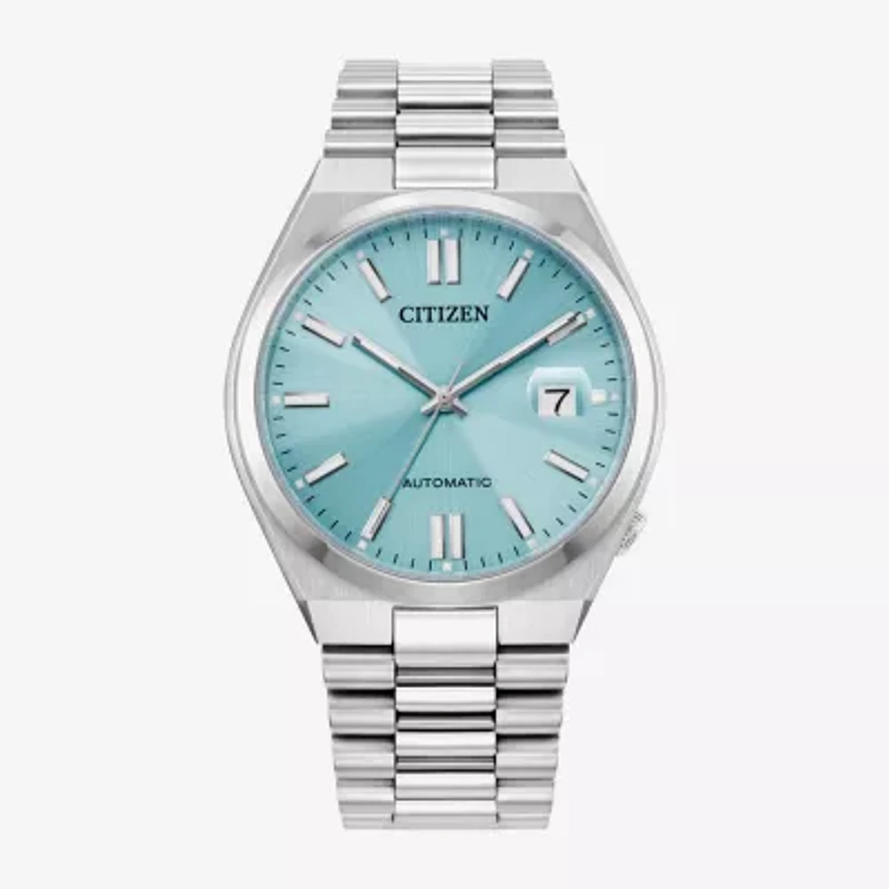 Citizen Mens Automatic Silver Tone Stainless Steel Bracelet Watch Nj0151-53m