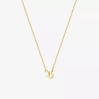 Disney Classics Crystal 18K Gold Over Brass 18 Inch Cable Mickey Mouse Pendant Necklace