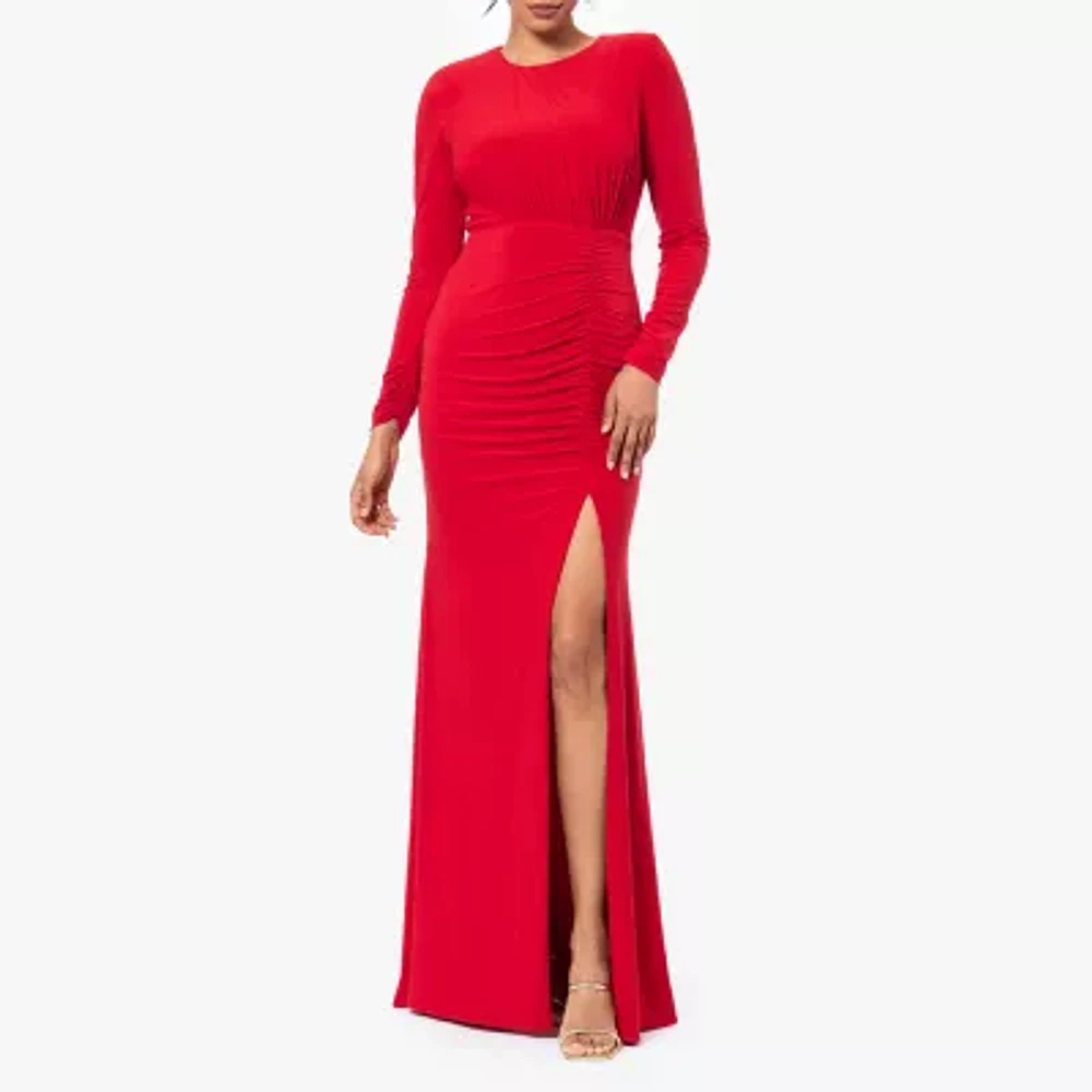 DJ Jaz Womens Long Sleeve Evening Gown