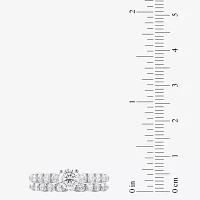 (H-I / I1) Womens 2 CT. T.W. Lab Grown White Diamond 10K Gold Side Stone Bridal Set