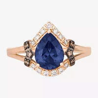 Le Vian® Ring featuring Blueberry Tanzanite® Nude Diamonds™ , Chocolate Diamonds®  set 14K Strawberry Gold®