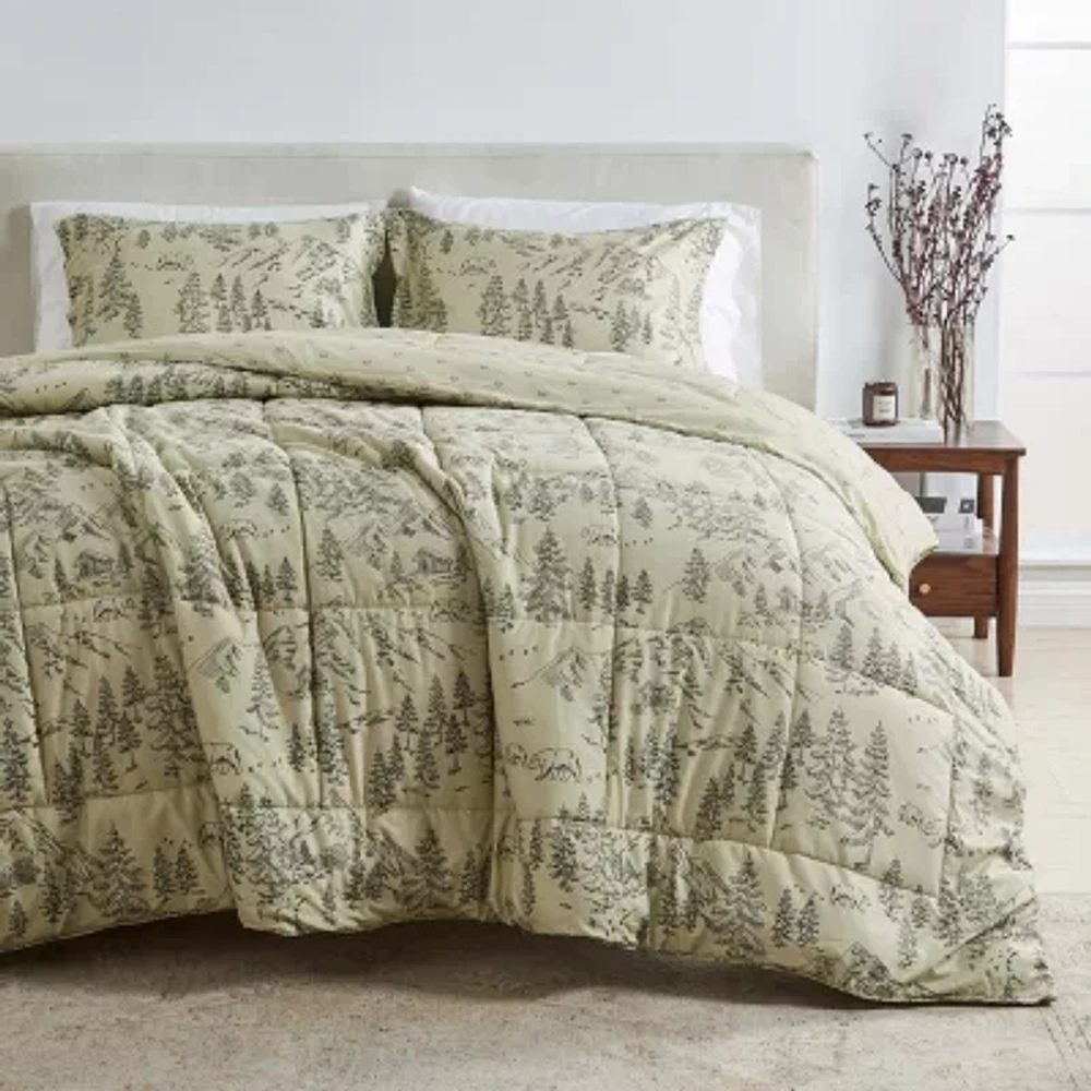 Linery Reversible Winter Lightweight Down Alternative Comforter Set