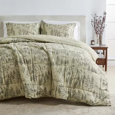 Linery Reversible Winter Lightweight Down Alternative Comforter Set