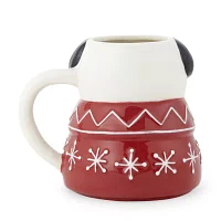 North Pole Trading Co. Holiday Pug Coffee Mug