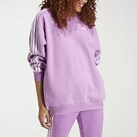 adidas Oversized Essentials 3 Stripes Crew Sweatshirt