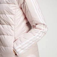 adidas Essentials 3 Stripe Light Down Long Jacket