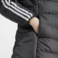 adidas Essentials 3 Stripe Light Down Long Jacket