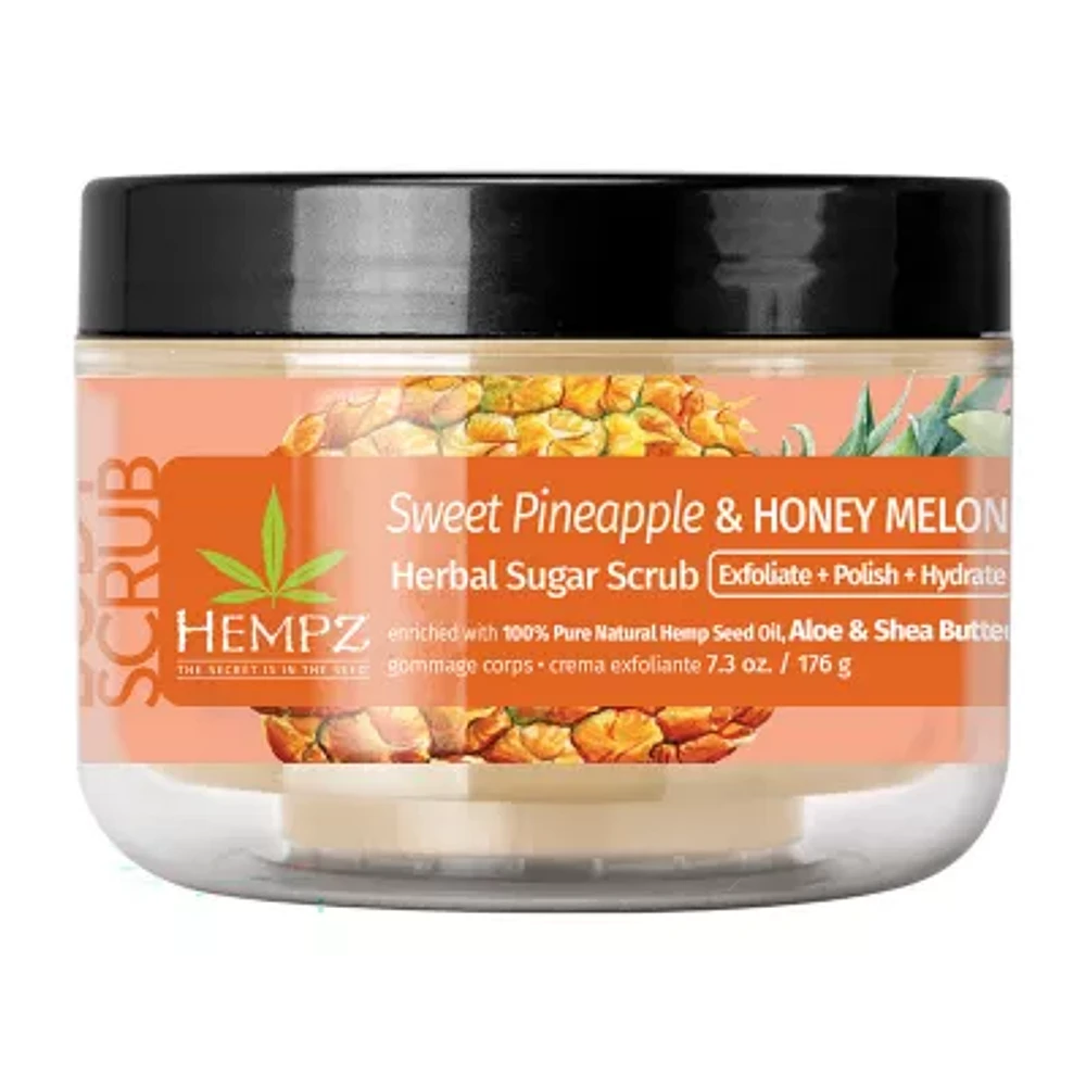 Hempz Sweet Pineapple & Honey Melon Herbal Body Scrub 7.3 Oz.