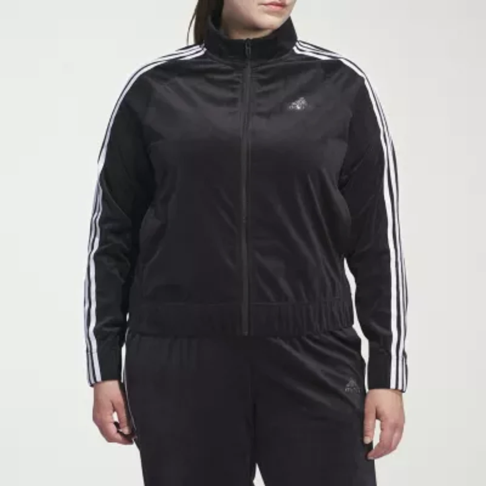 adidas Y2K Glam Velour Track Jacket (Plus Size)