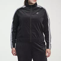 adidas Y2K Glam Velour Track Jacket (Plus Size)