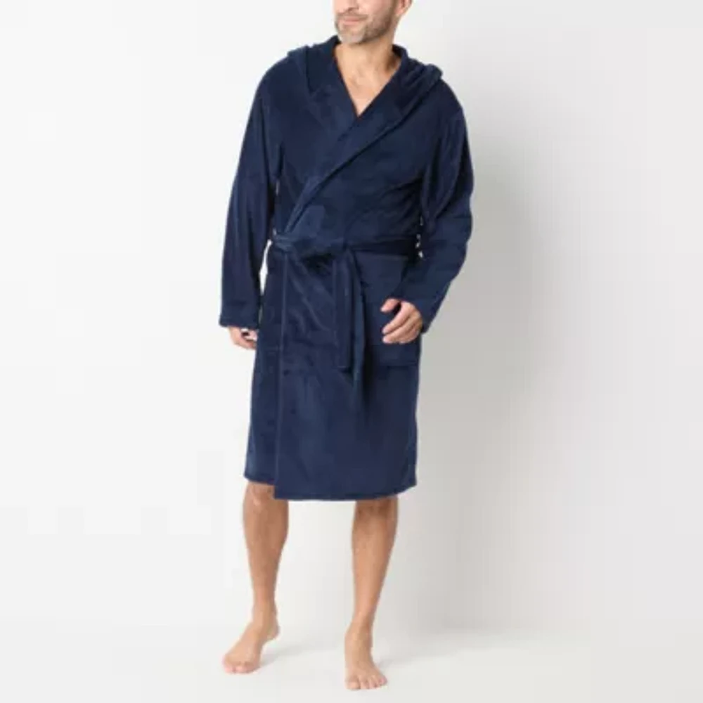 St. John's Bay Mens Long Sleeve Length Robe