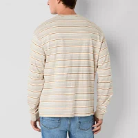 Arizona Mens Striped Long Sleeve T-Shirt