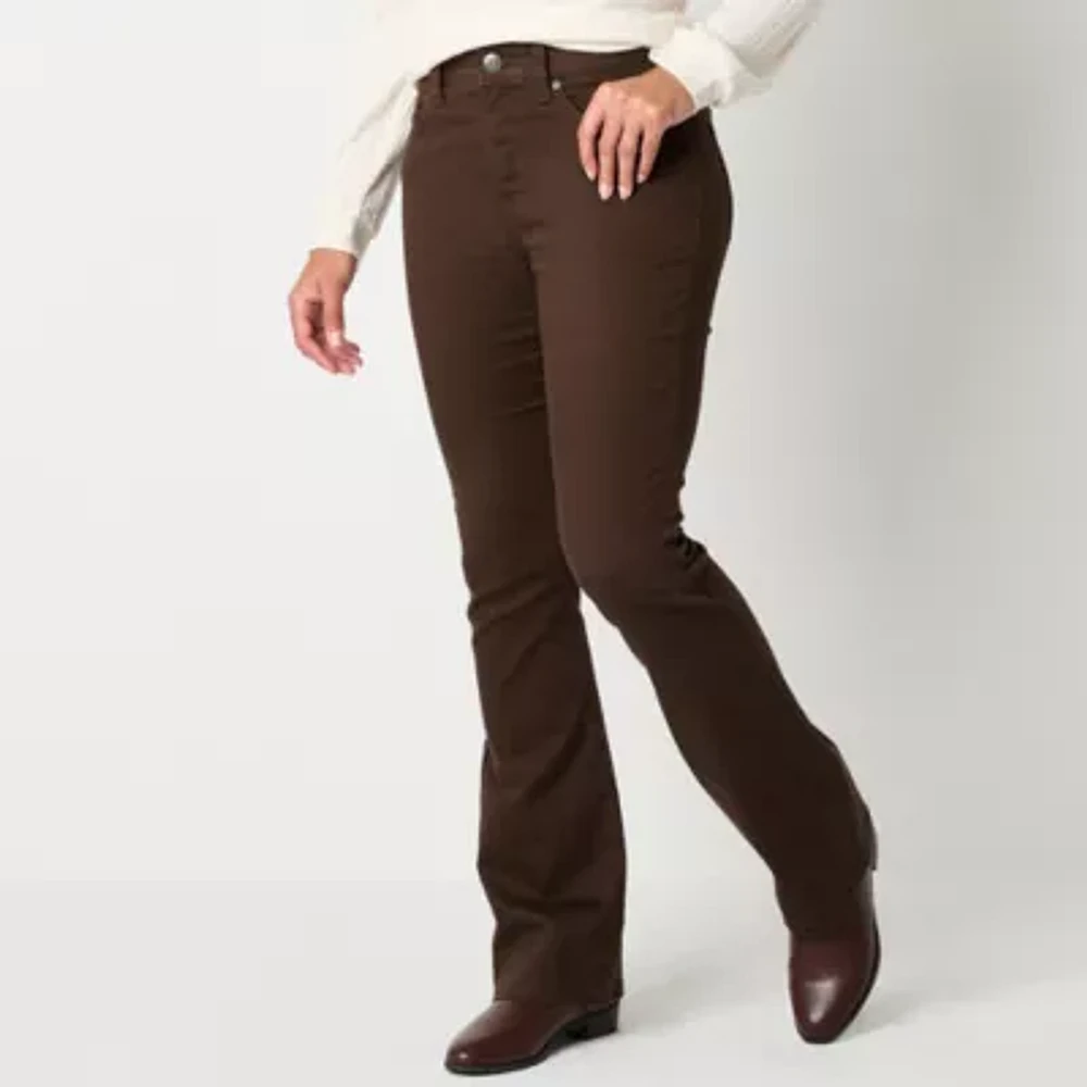 St. John's Bay - Tall Womens High Rise Flare Leg Jean