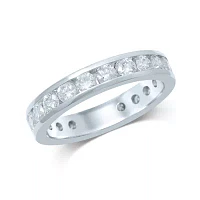 2 CT.T.W. Natural Diamond 14K White Gold Eternity Band