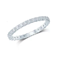 CT.T.W. Natural Diamond 14K White Gold Eternity Band