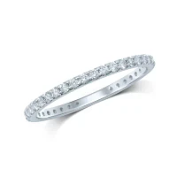 CT.T.W. Natural Diamond 14K White Gold Eternity Band