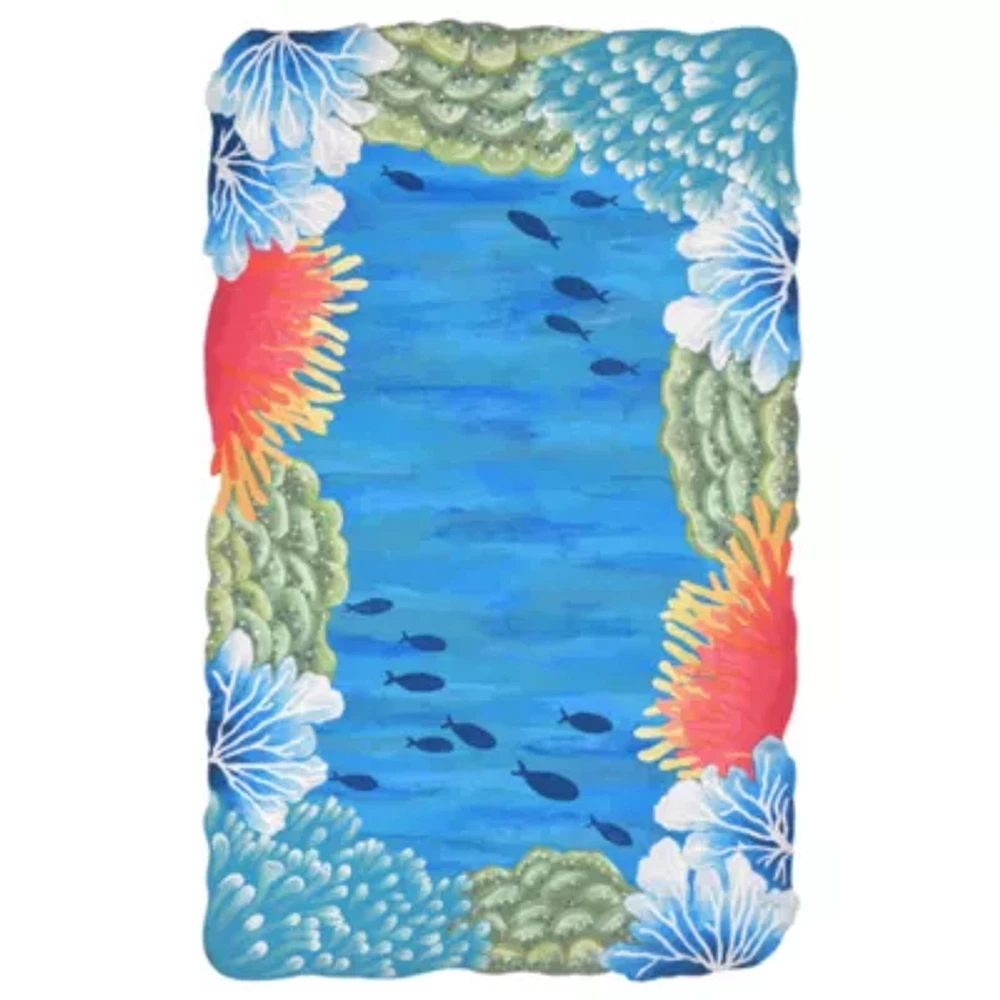 Liora Manne Visions IV Reef Border Indoor/Outdoor Rug