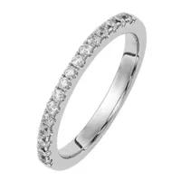 Womens 2.5mm Natural Diamond 1/5 CT.T.W. 14K White Gold Wedding Band