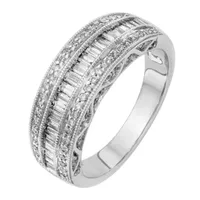 7MM 3/4 CT. T.W. Natural White Diamond 14K Gold Anniversary Wedding Band