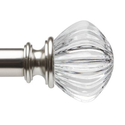 Liz Claiborne Caroline Acrylic 1 Adjustable Curtain Rod