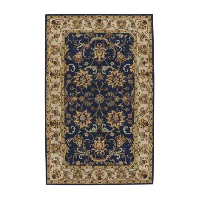 Capel Inc. Guilded Floral Hand Tufted Indoor Rectangular Area Rug